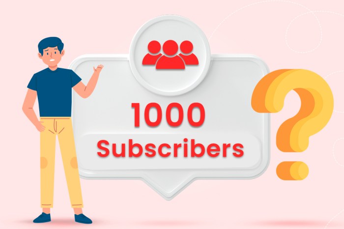 1000 subscribers get 1000 subscribers get
